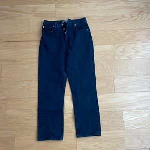 EUC agolde straight leg dark wash jeans